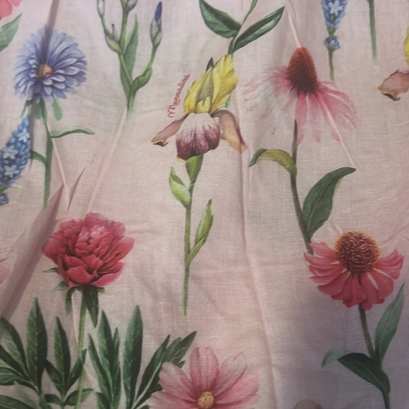 Monna Lisa girls floral muslin ruffled poncho style cover-up. Size 10. Like new! - Picture 3 of 3